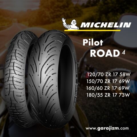 Michelin 120/70ZR17 ve 160/60ZR17 Pilot Road 4 Takım Lastik