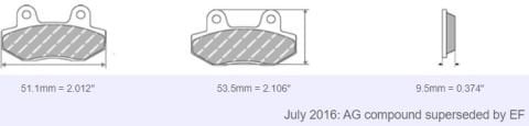 FDB2090 Ferodo Motorsiklet Balatası