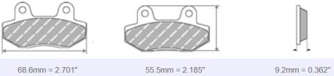 FDB2216 Ferodo Motorsiklet Balatası