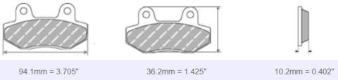 FDB2226Ferodo Motorsiklet Balatası