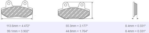 FDB2280 Ferodo Motorsiklet Balatası