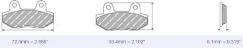 FDB2291 Ferodo Motorsiklet Balatası